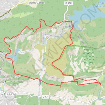 Trace GPS Rando de Bimont & Zola, itinéraire, parcours