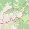 Trace GPS Pics de la Fossa del Gegant, de la Vaca, de l'Infern, du Géant, de Prats de Bassibès, de la Dona par la Carança depuis Mantet, itinéraire, parcours
