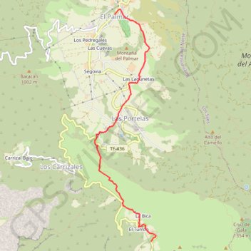 Trace GPS Rando Masca, itinéraire, parcours