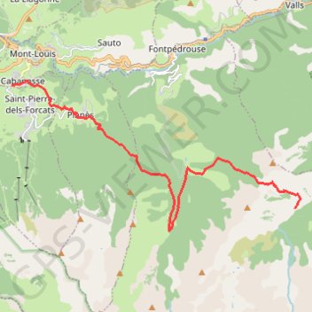 Trace GPS De La Cabanasse au Ras de la Carança (GR10), itinéraire, parcours
