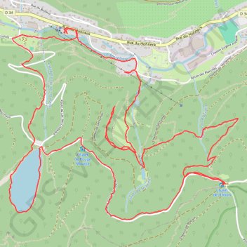 Trace GPS La bresse : lac des corbeaux - col de la vierge, itinéraire, parcours