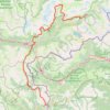 Trace GPS Bessans - Montgenèvre, itinéraire, parcours