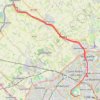 Trace GPS Le long de la Deûle, de Lille à la Lys, itinéraire, parcours