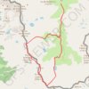 Trace GPS Pics de la Rouge et des Lavans depuis les orris du Carla, itinéraire, parcours