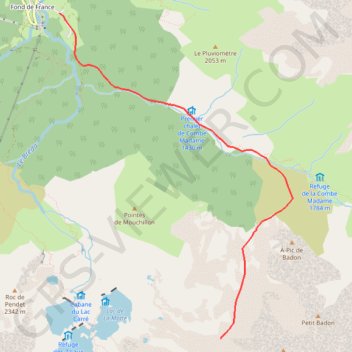 Trace GPS Col du Mouchillon, itinéraire, parcours