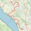Trace GPS GR 360 : De Saint-Romain-de-Benet à Saint-Georges-des-Agoûts (Charente-Maritime), itinéraire, parcours