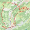 Trace GPS Col du Brabant, Cornimont, Croix des Moinats, Pierre des Quatre-Communes, itinéraire, parcours