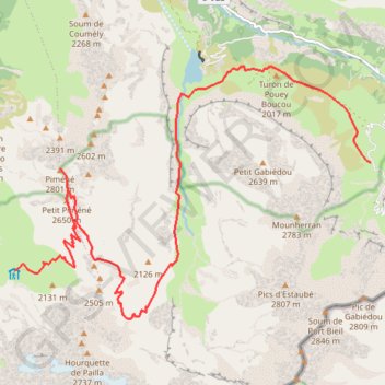 Trace GPS Espluguettes-Piméné-Maillet, itinéraire, parcours