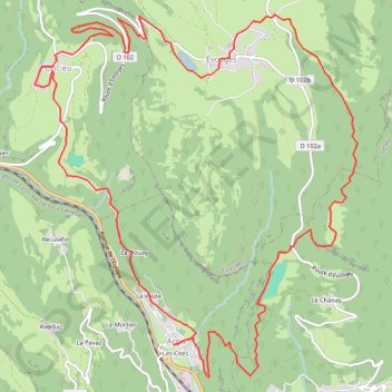 Trace GPS Boucle du Plateau de Jargoy, itinéraire, parcours