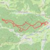 Trace GPS Montée de la Honel, itinéraire, parcours