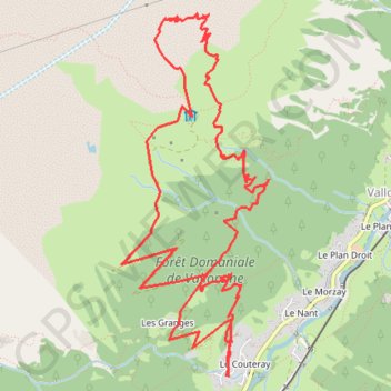 Trace GPS Le Charmoz, itinéraire, parcours