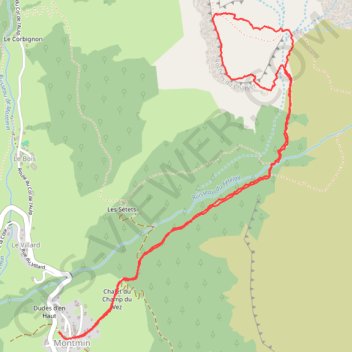 Trace GPS Rochers du Charvet, itinéraire, parcours