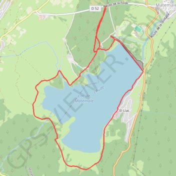 Trace GPS Lac de Matemale, itinéraire, parcours