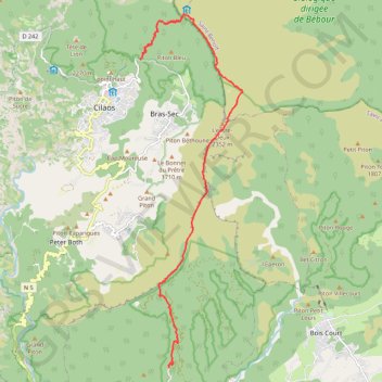 Trace GPS RandoPitons.re #1088 - De l'Entre-Deux à Cilaos par le Piton de l'Entre-Deux et le Sentier jacky Inard, itinéraire, parcours