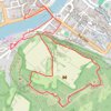 Trace GPS Promenade sur les remparts du Mont d'Haurs, itinéraire, parcours