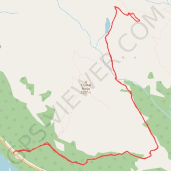 Trace GPS Lake Helen, itinéraire, parcours