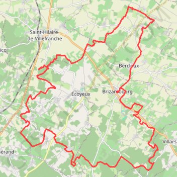 Trace GPS Brizambourg 44 kms, itinéraire, parcours
