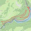 Trace GPS Le saut du doubs et le chatelard, itinéraire, parcours