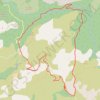 Trace GPS Chemin de la Mine via le col de Vence, itinéraire, parcours