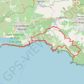 Trace GPS La Londe, itinéraire, parcours